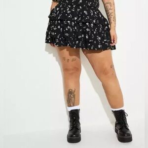 Torrid LoveSick Tiered Skort